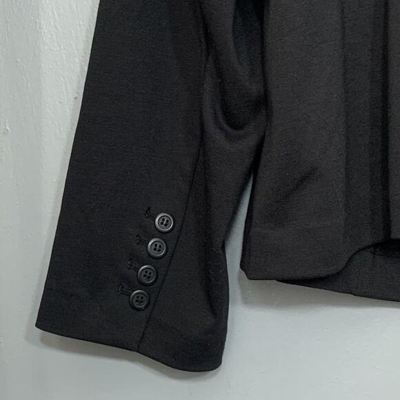 Lane Bryant Womens Size 24 Black Ponte Knit Blazer Jacket Business Career Classy - Picture 5 of 7